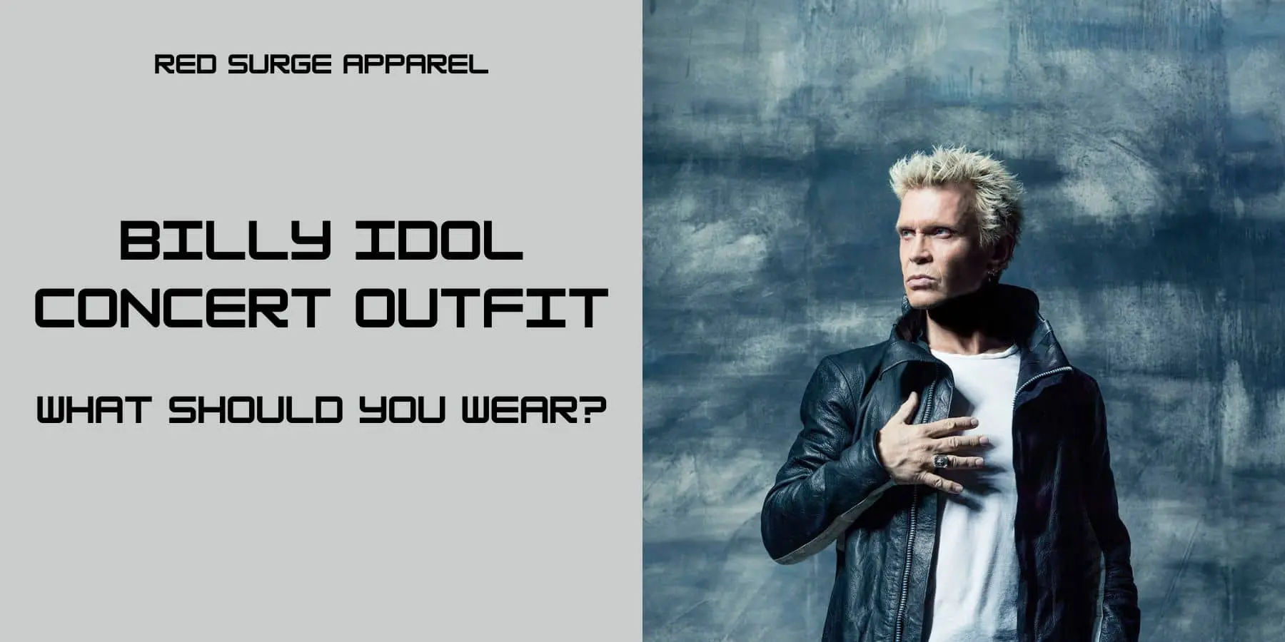 Billy Idol Concert Outfit - What Should You Wear? - Red Surge Apparel