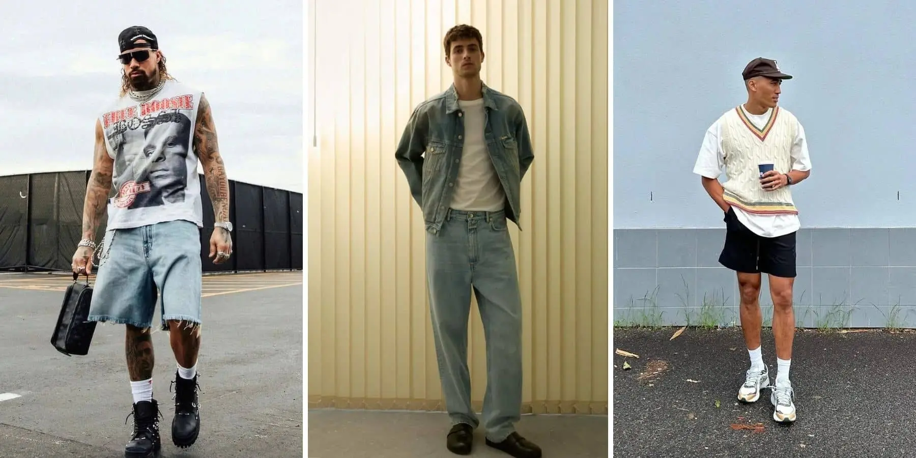 Black Country, New Road Concert Outfit - Men’s Concert Outfit Ideas - Red Surge Apparel