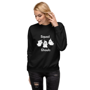 Squad Ghouls Cute Ghost Sweatshirt - Red Surge Apparel