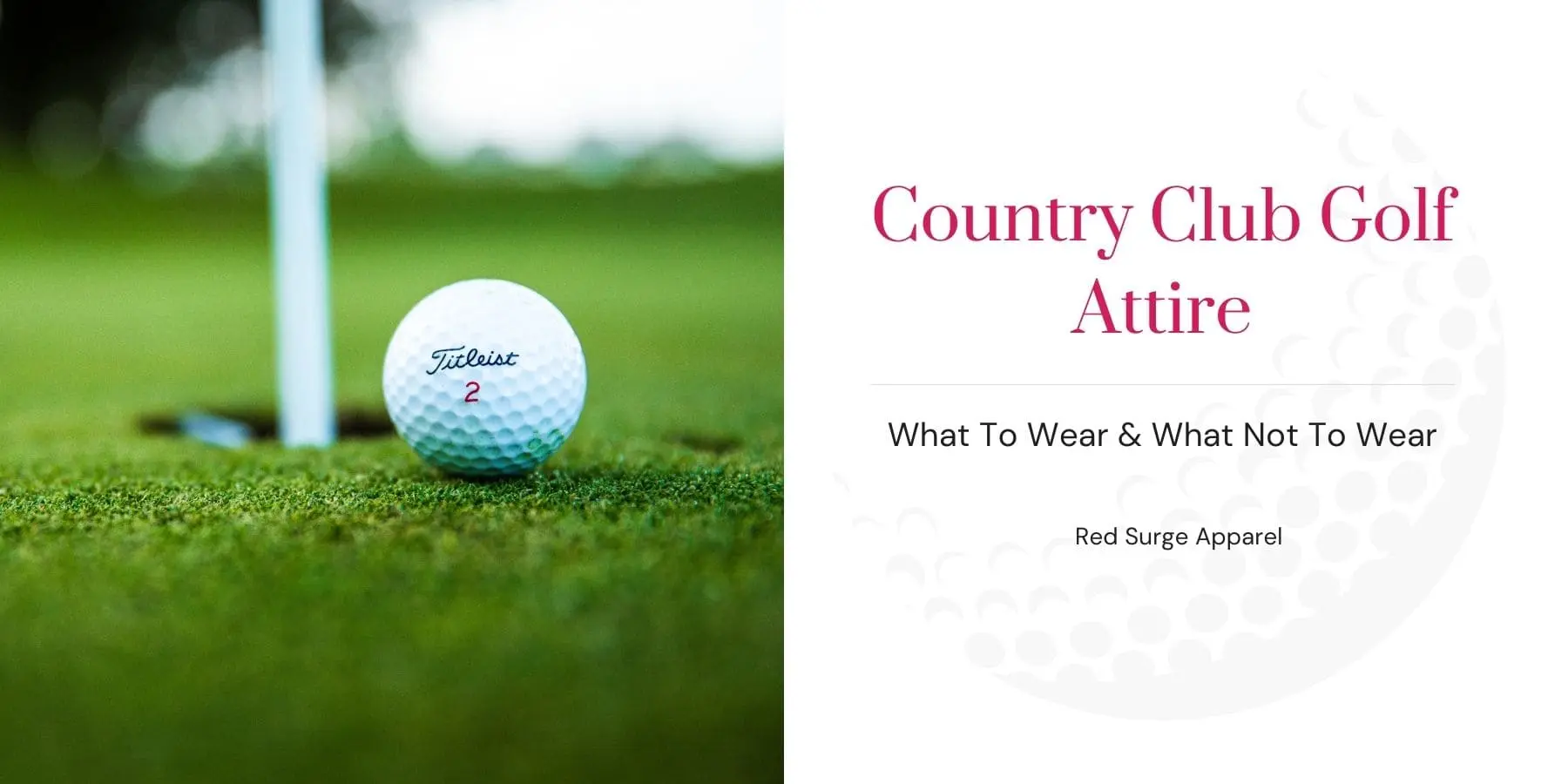 Country Club Golf Attire - What To Wear & What Not To Wear - Red Surge Apparel